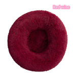 Soft Plush Donut Cat Bed