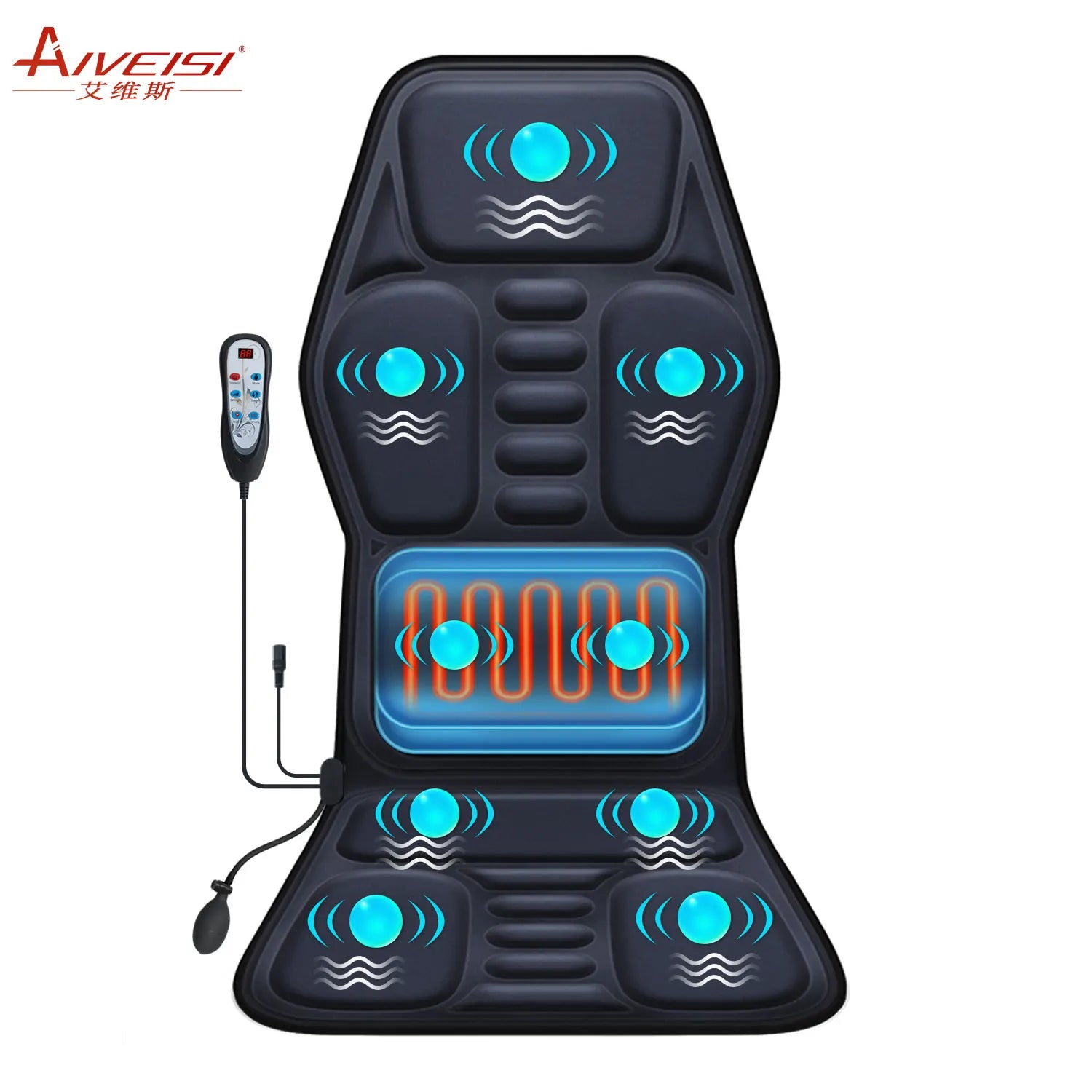 12V Full-Body Car Massage Cushion