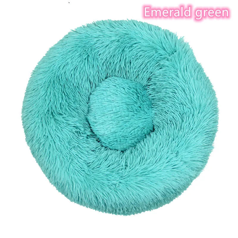Soft Plush Donut Cat Bed