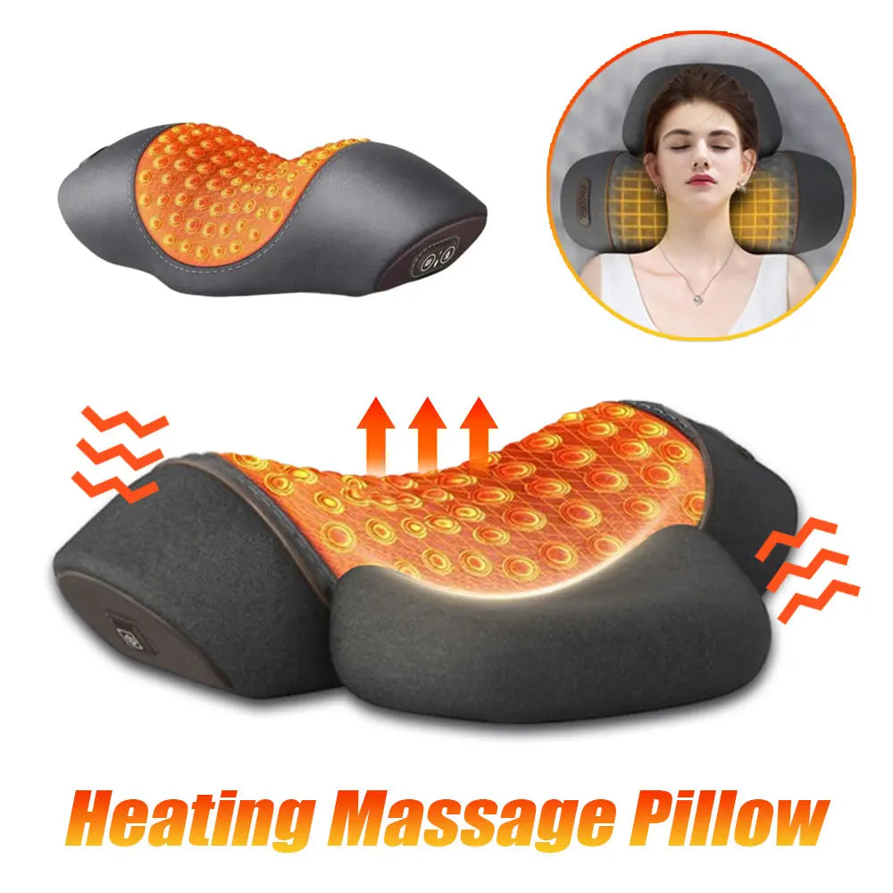 Heating Memory Foam Neck Massage Pillow