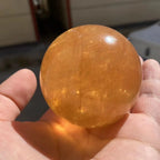 Natural Citrine Crystal Sphere Stand