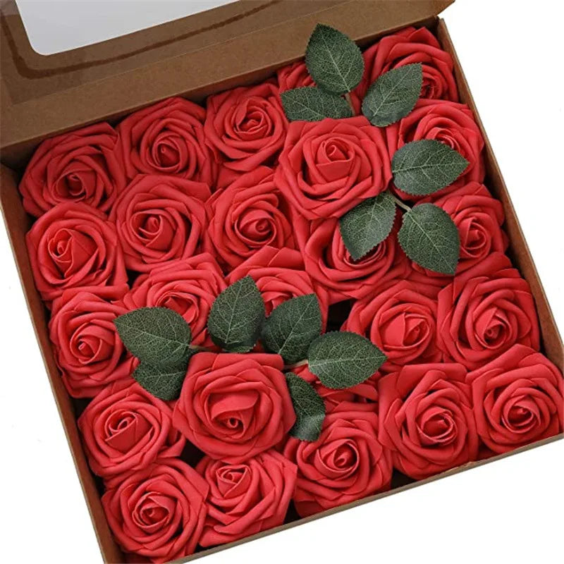 Realistic Foam Rose Artificial Flowers