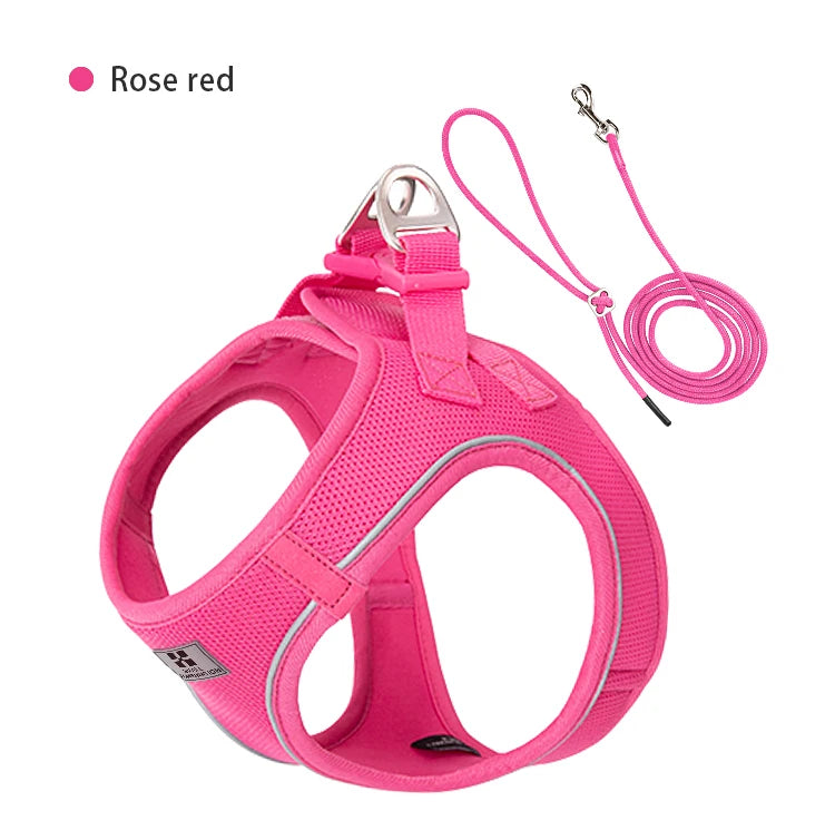 Reflective Adjustable Dog Harness Set