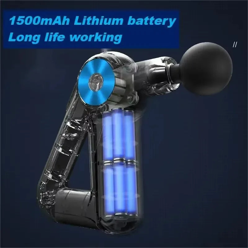 9-Head Professional Golden Massage Gun