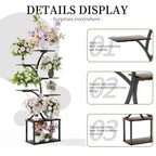 Industrial Tree-Shaped Multilayer Plant Stand