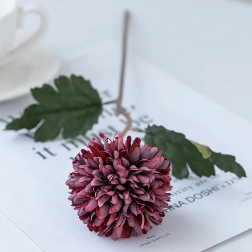 Silk Ball Chrysanthemum Artificial Flowers