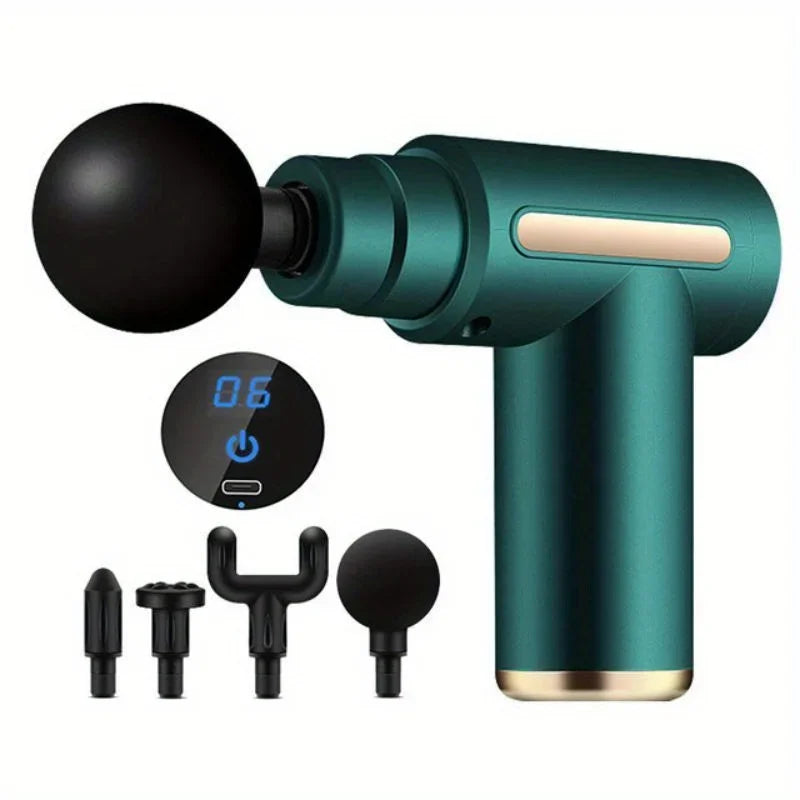 LED Touch Screen Percussion Massage Gun