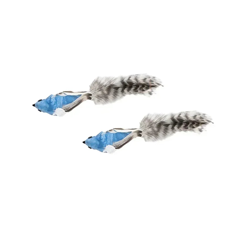 Feather Wand Cat Teaser Toy