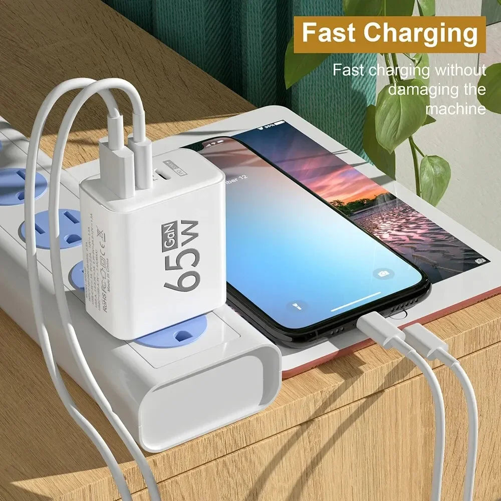 65W GaN Multi-Port Fast Charger