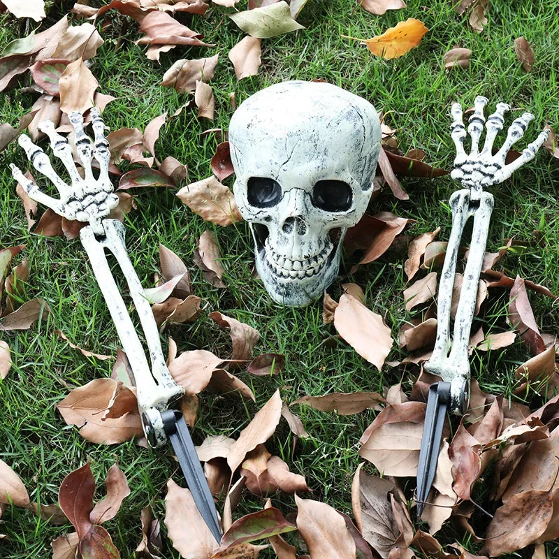 Glowing Zombie Skeleton Garden Stakes