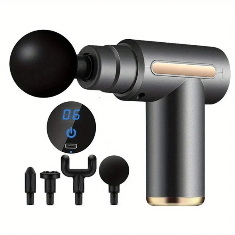 LED Touch Screen Percussion Massage Gun