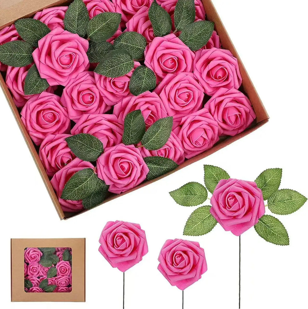 Realistic Foam Rose Artificial Flowers