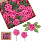 Realistic Foam Rose Artificial Flowers