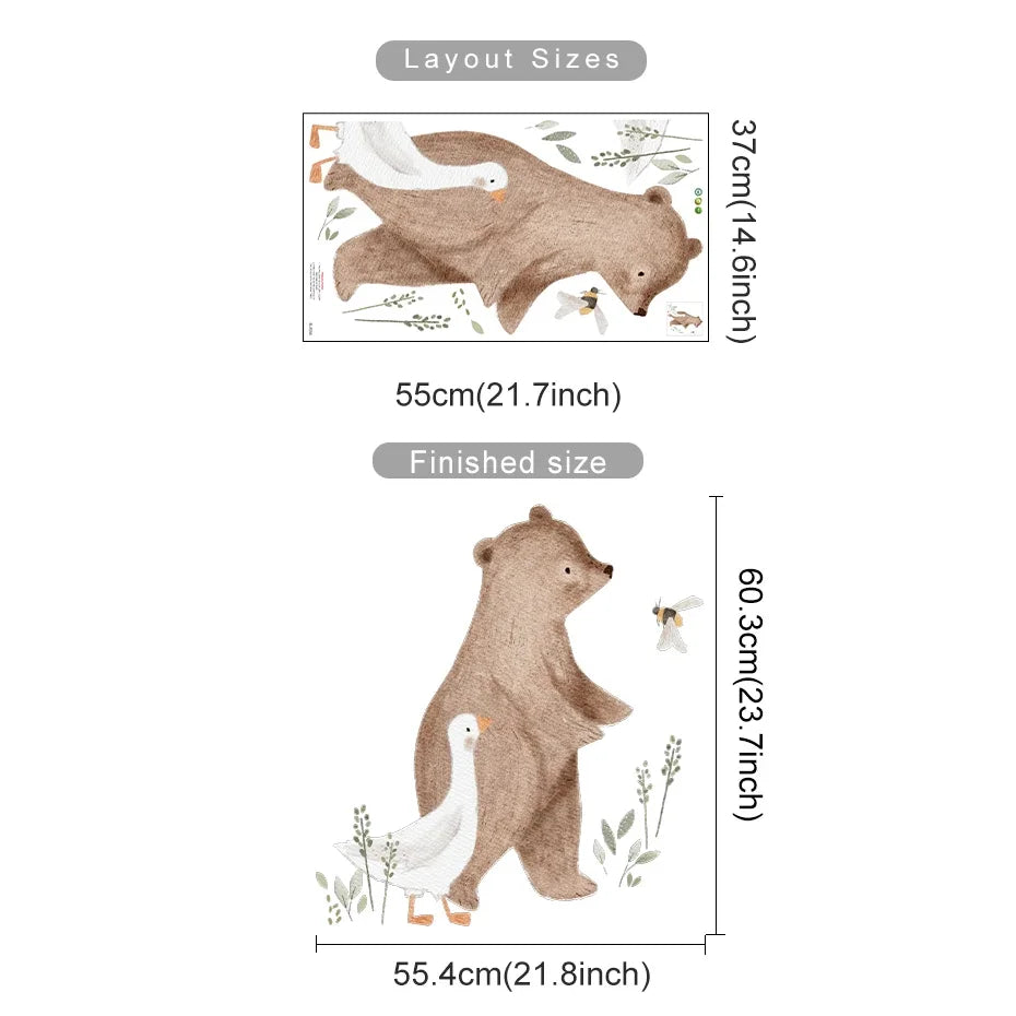 Cartoon Hot Air Balloon Wall Decals