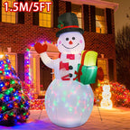 LED Light-Up Inflatable Snowman Penguin