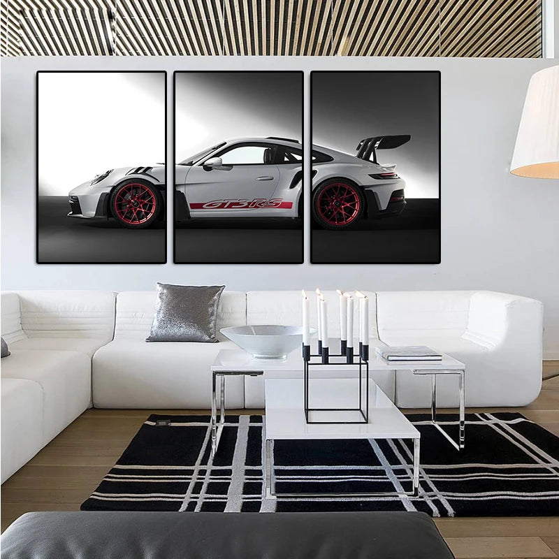 Vintage GT3RS Car Art Posters