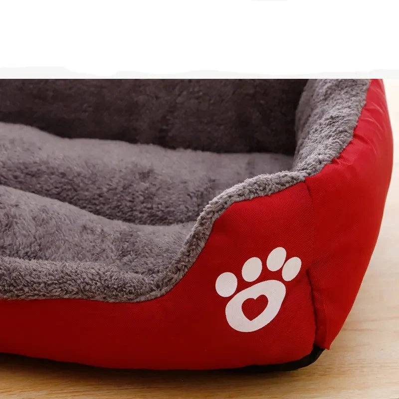 Candy-Colored Plush Pet Nest Bed