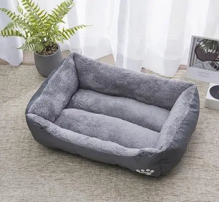 Candy-Colored Plush Pet Nest Bed