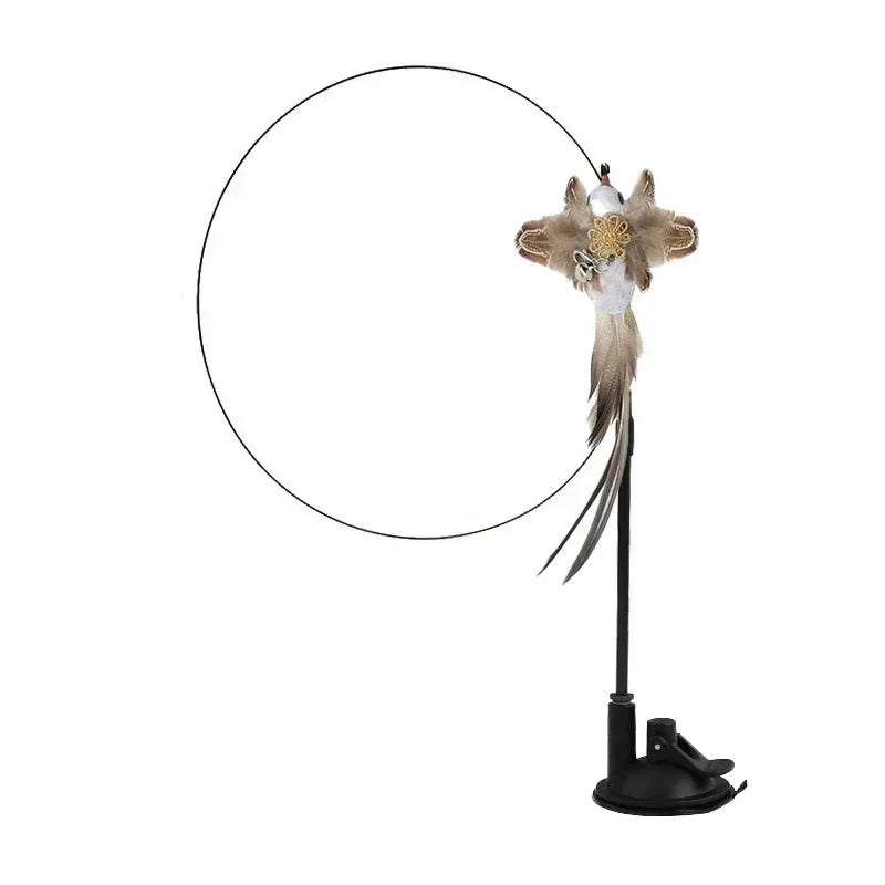 Feather Wand Cat Teaser Toy