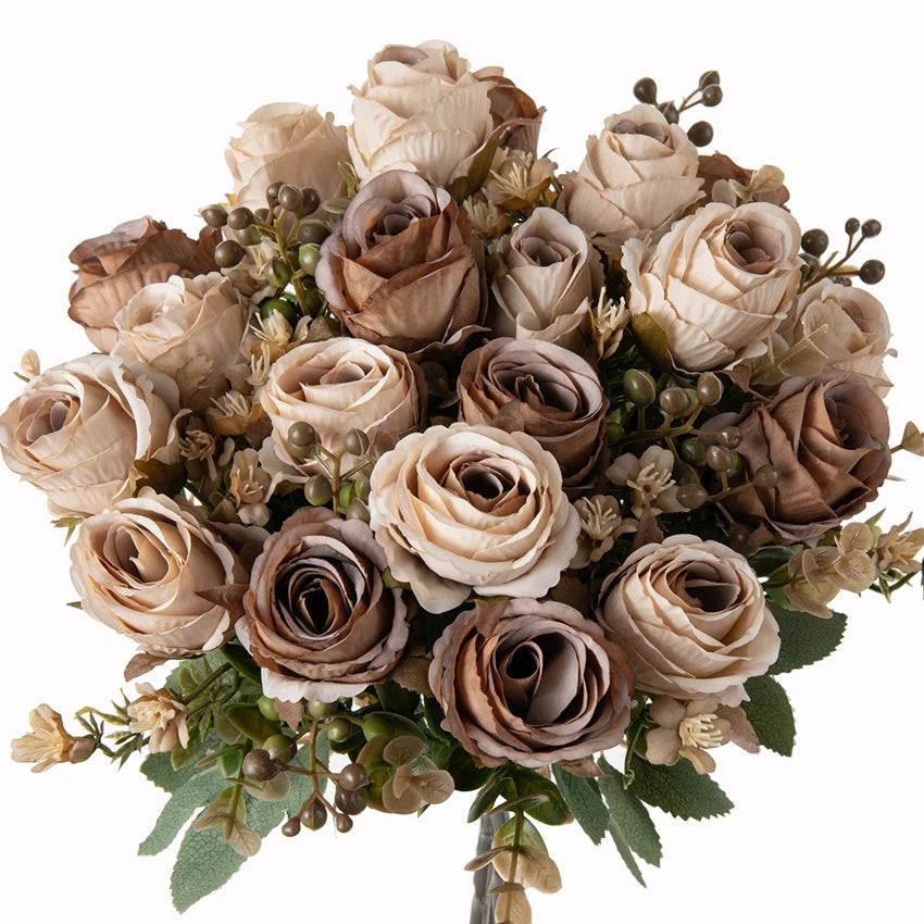 Silk Rose Artificial Wedding Bouquet