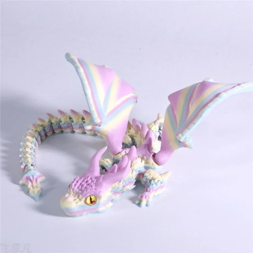 Multi-Jointed Articulated Crystal Dragon