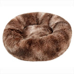Plush Round Donut Pet Bed