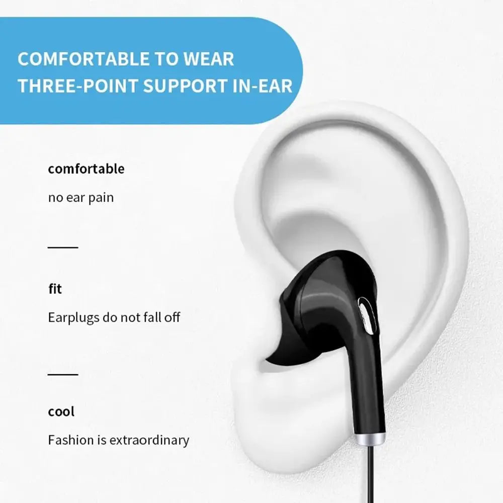 In-Line Mic Wired Sport Earphones