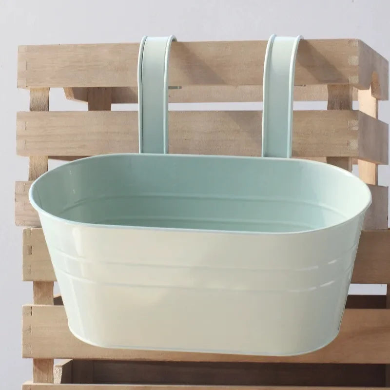 Double Hook Hanging Flower Wall Basket