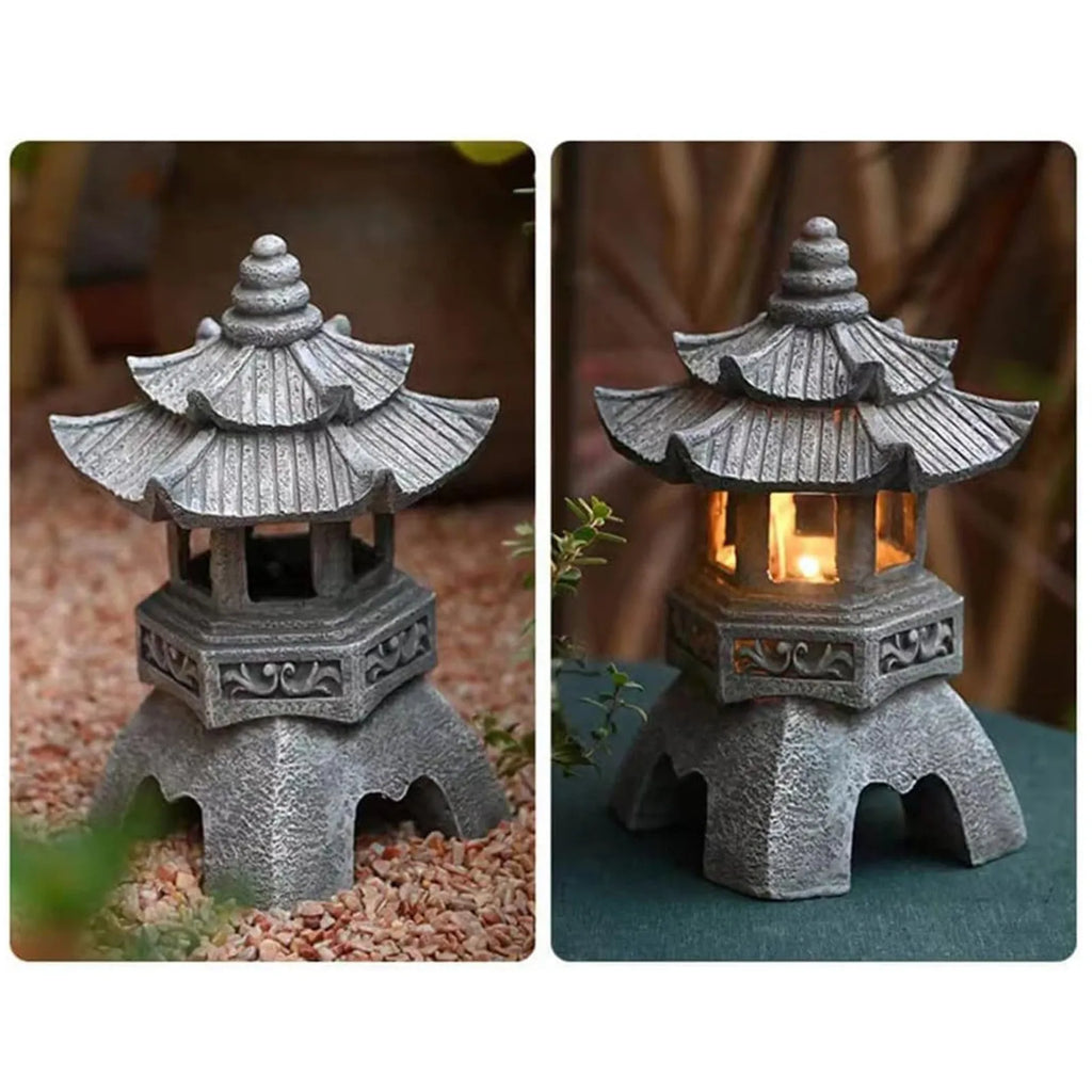 Solar Pagoda Tower Garden Lantern