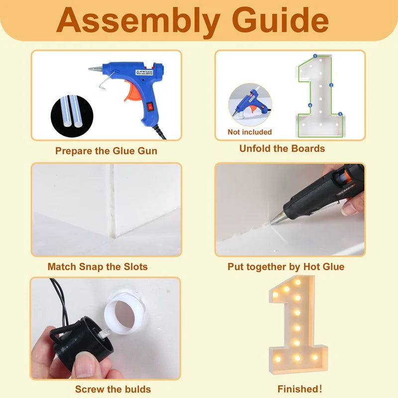 Giant Light-Up Number Balloon Box