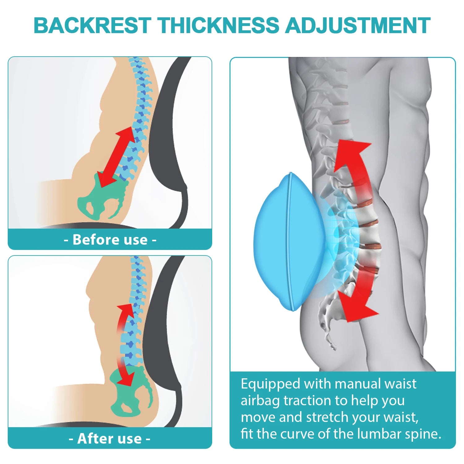 12V Full-Body Car Massage Cushion