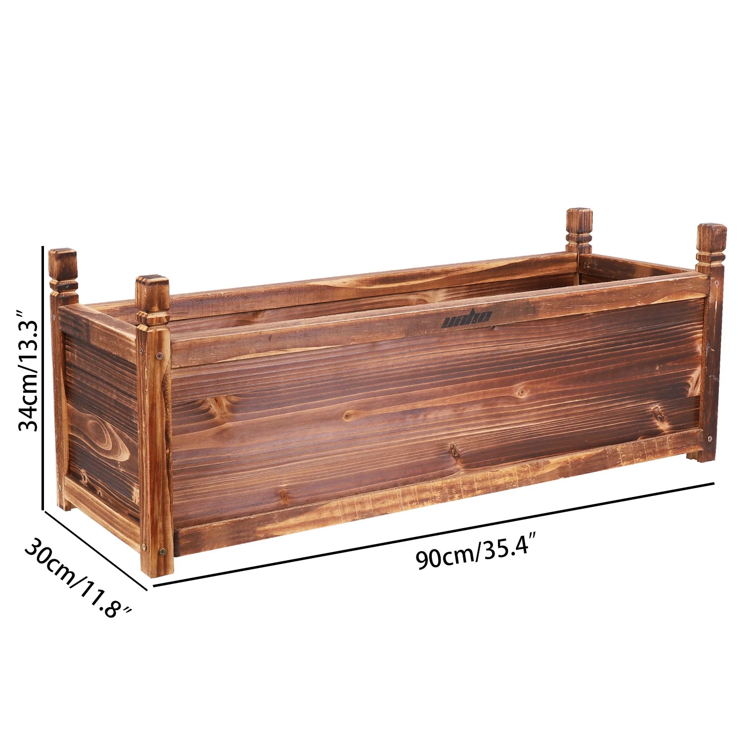 Solid Pine Wood Raised Planter Box