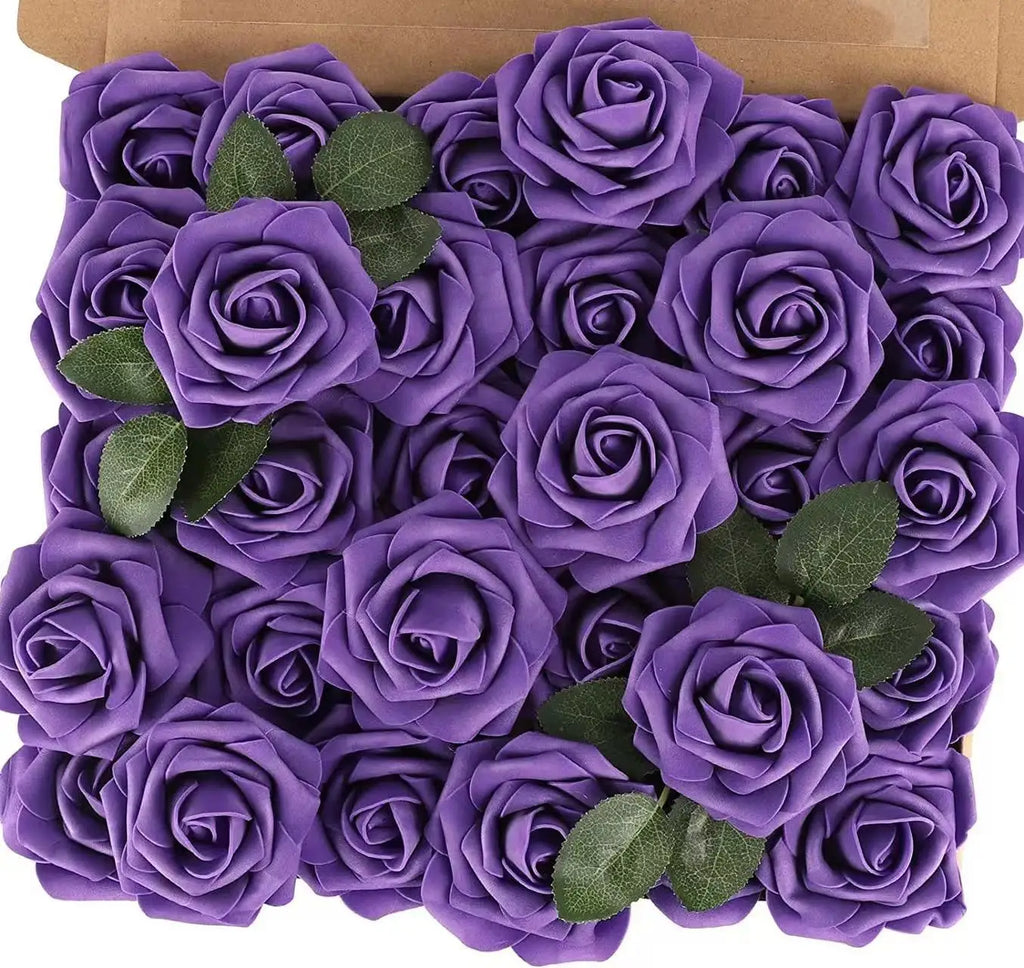 Realistic Foam Rose Artificial Flowers