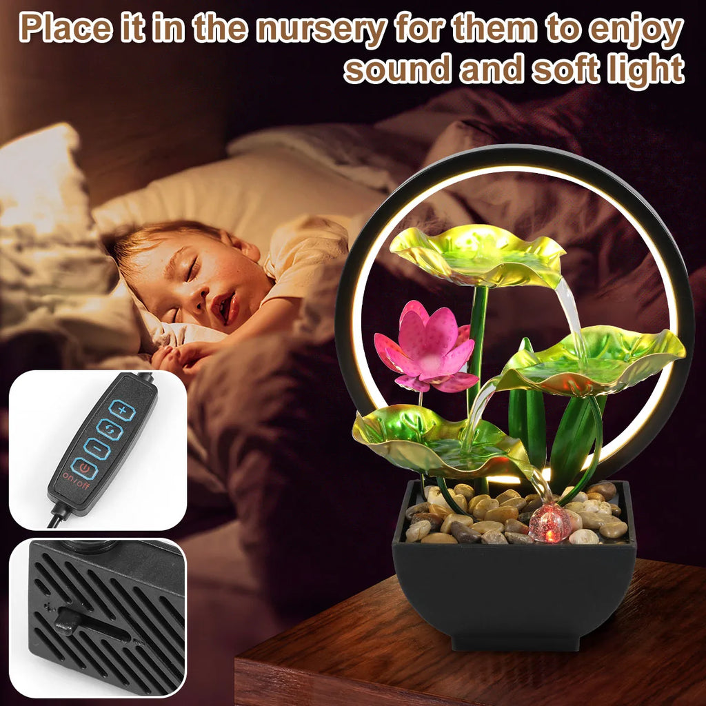 USB Desktop Waterfall Fountain Decor