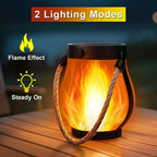 Solar Powered Hanging Flame Lantern