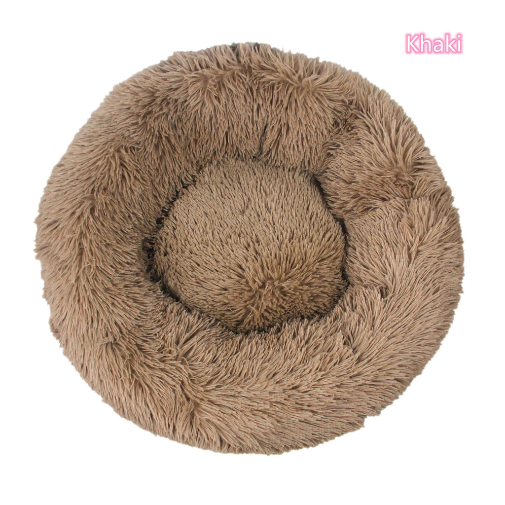 Soft Plush Donut Cat Bed