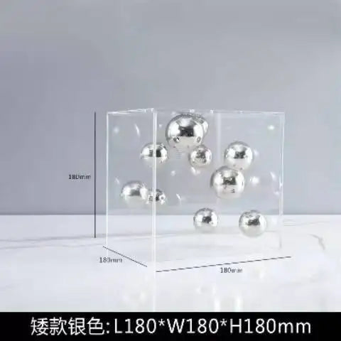 Clear Acrylic Square Display Sphere