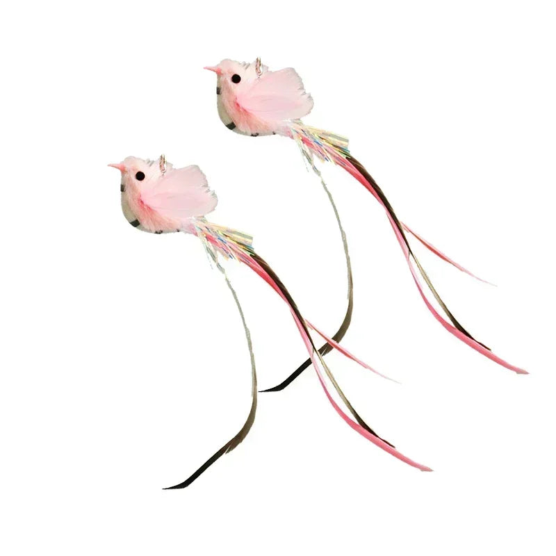 Feather Wand Cat Teaser Toy