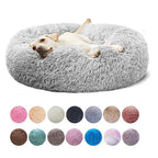 Soft Plush Donut Cat Bed