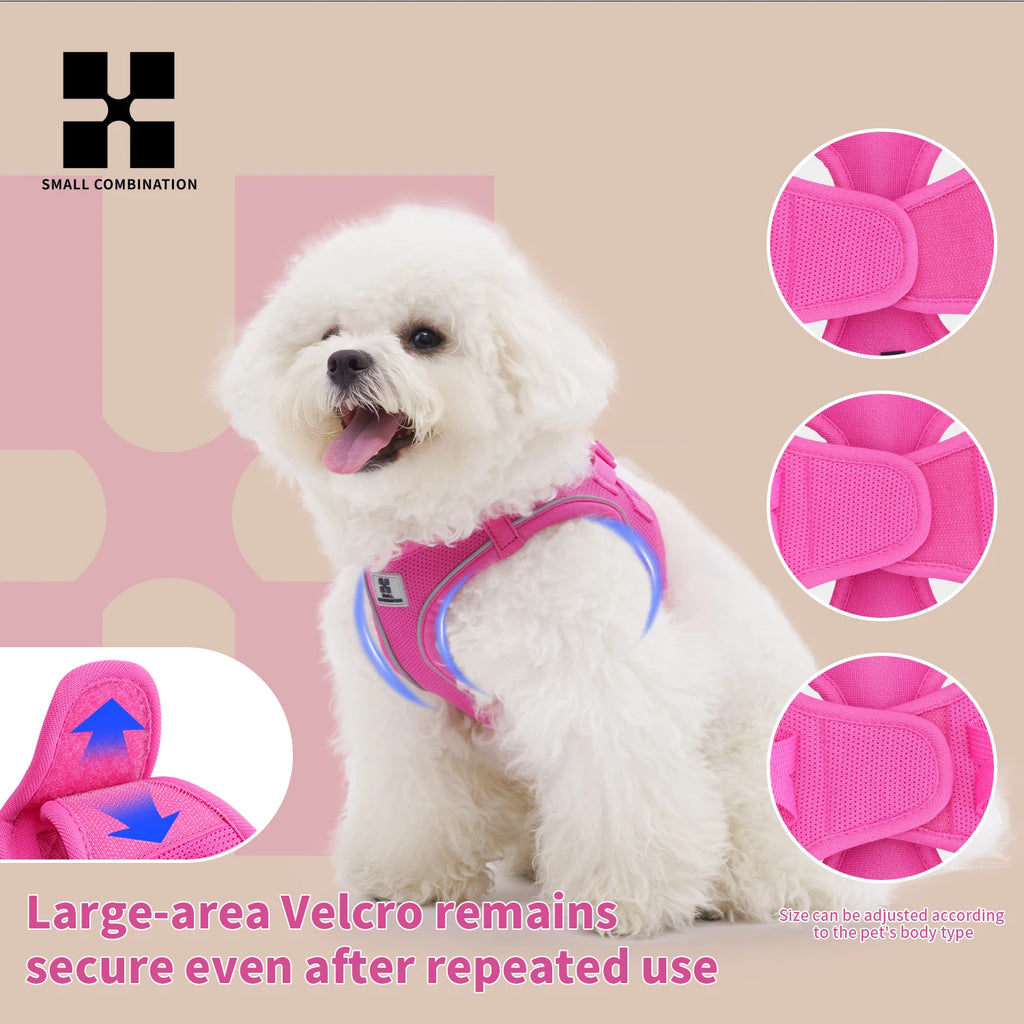 Reflective Adjustable Dog Harness Set