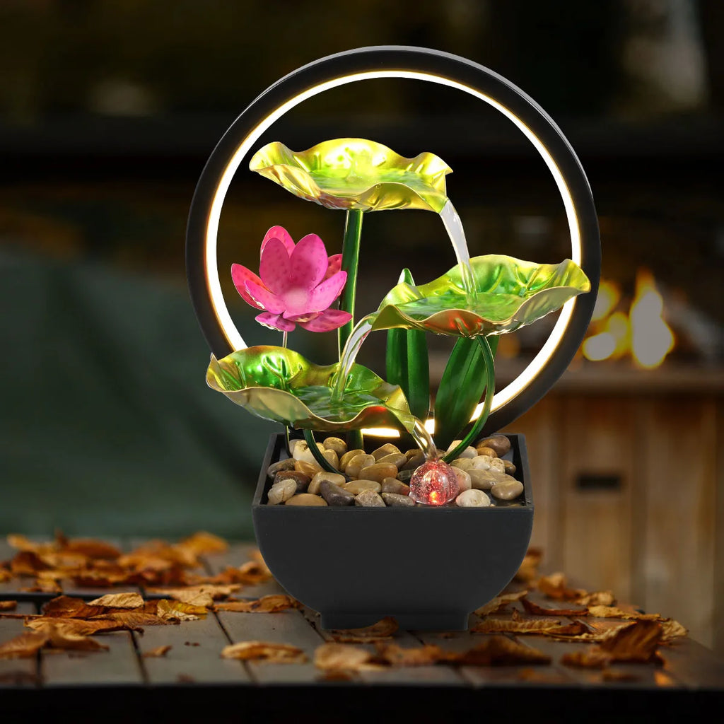 USB Desktop Waterfall Fountain Decor