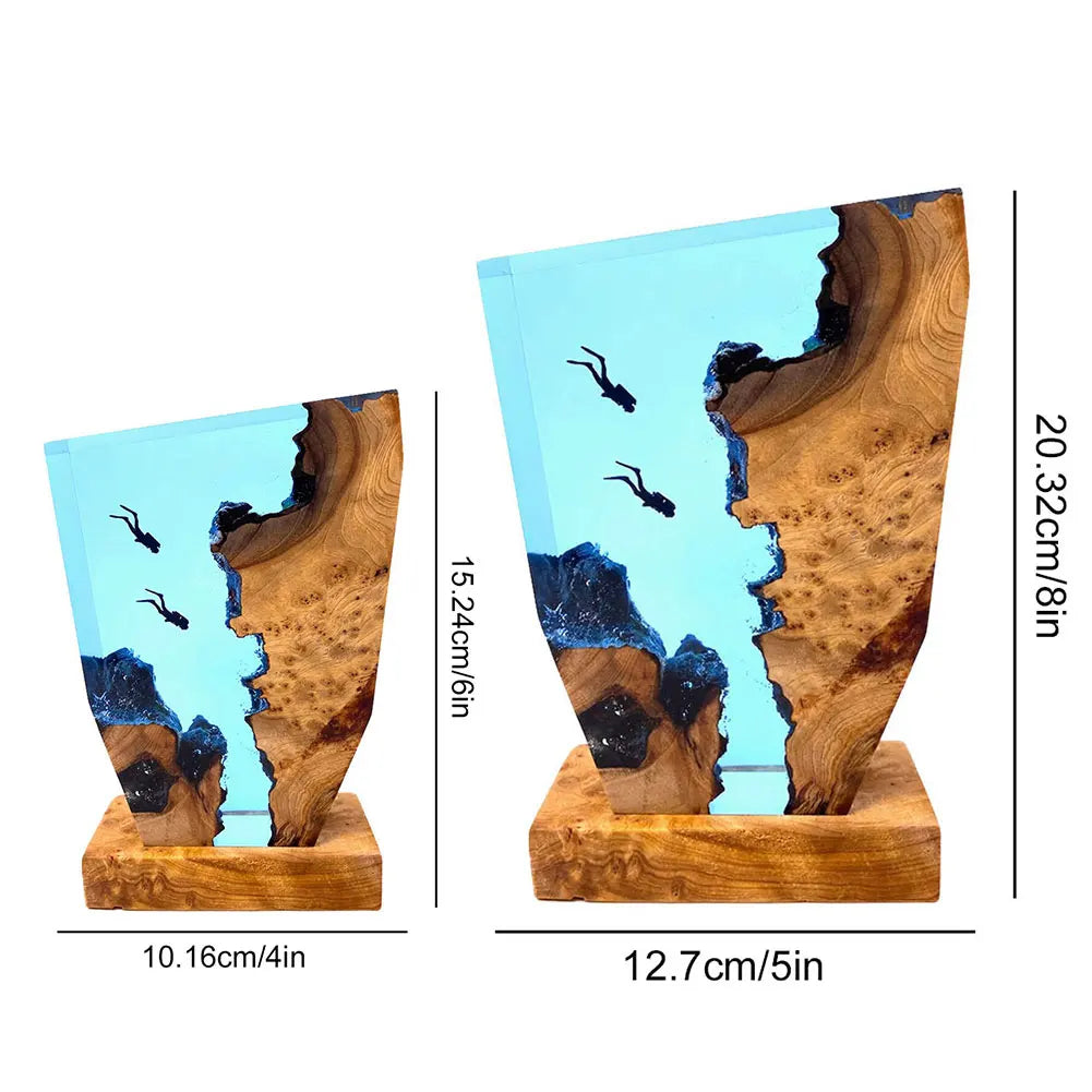 Deep Sea Diver Resin Table Light