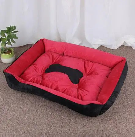 Candy-Colored Plush Pet Nest Bed