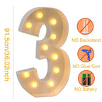 Giant Light-Up Number Balloon Box