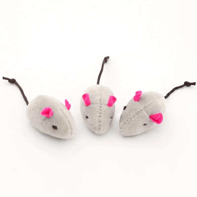 Catnip-Filled Faux Fur Mouse Toys