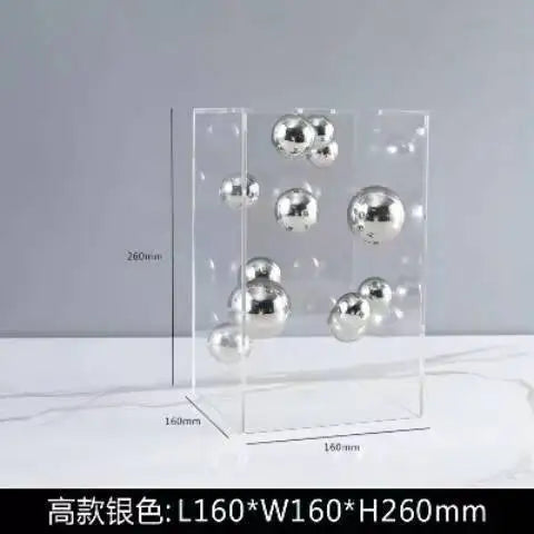 Clear Acrylic Square Display Sphere