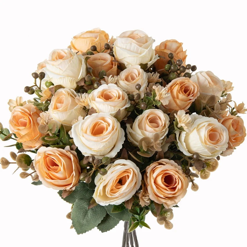Silk Rose Artificial Wedding Bouquet