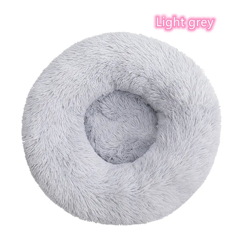 Soft Plush Donut Cat Bed