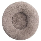 Plush Round Donut Pet Bed