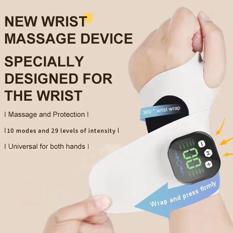10-Mode Cordless Wrist Hand Massager